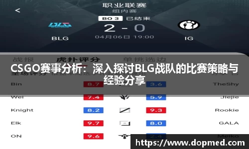 CSGO赛事分析：深入探讨BLG战队的比赛策略与经验分享
